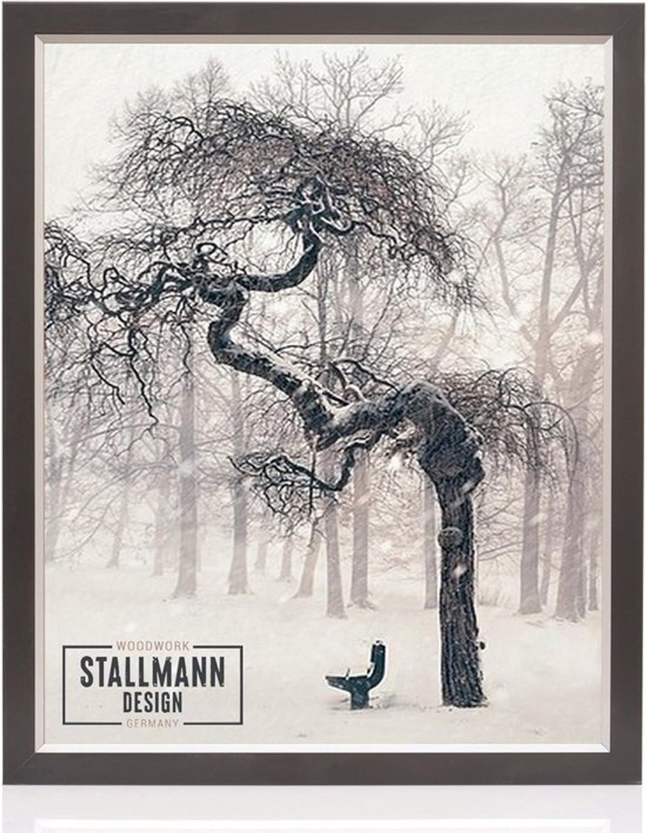 Houten Fotolijst Zwart 70 x 90 cm voor A4 en andere formaten