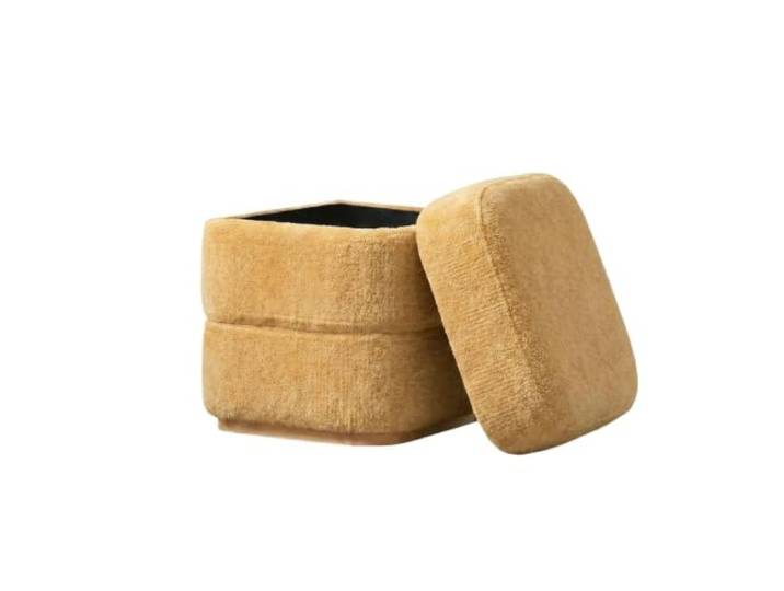 Schminkhocker Vintage-Waschtischhocker, massives Holz, ästhetisches Dekor Aufbewahrungssitz for Schlafzimmer und Wohnzimmer, atmungsaktive gepolsterte Sitzbank(Color 3 type 2)