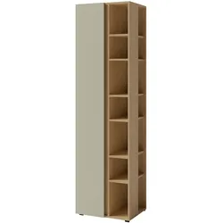 BÜCHERREGAL Lico mit 1 Tür und 10 Einlegeböden, Eukalyptus