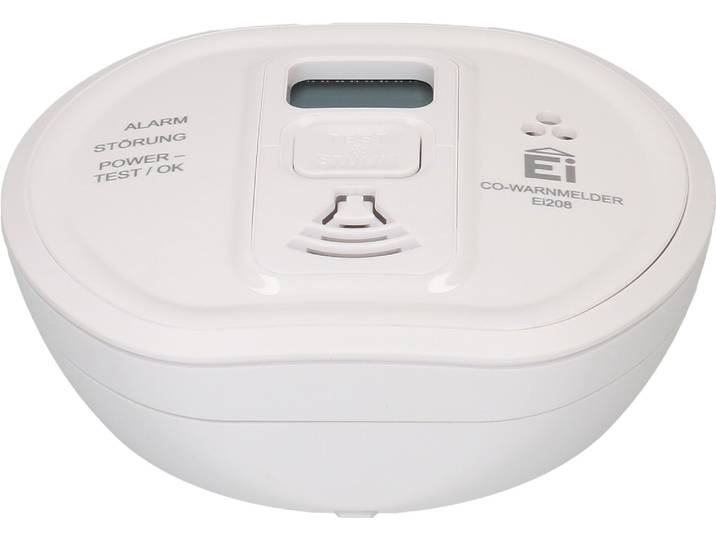 Kohlenmonoxidmelder mit Display weiss
