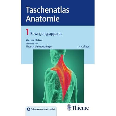 Taschenatlas Anatomie, Band 1: Bewegungsapparat, Set von Werner Platzer, Thieme, 978-3-13-246189-5