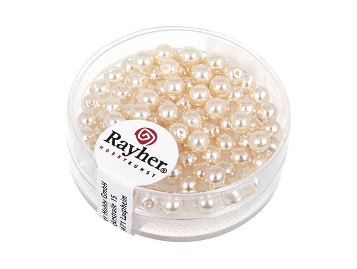 Rayher Renaissance Glaswachsperlen 4 mm 85 Stück