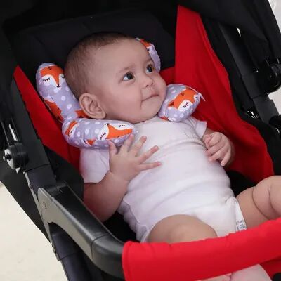 On Spot Shop Cotton Soft Baby U Shaped Pillow, Multi functional Stroller & Car Travel Pillow For Children With Cartoon Designs fox