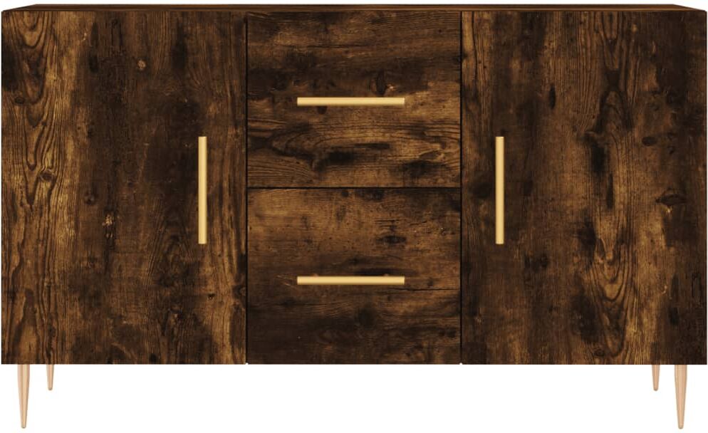 vidaXL Buffet chêne fumé 100x36x60 cm bois d'ingénierie