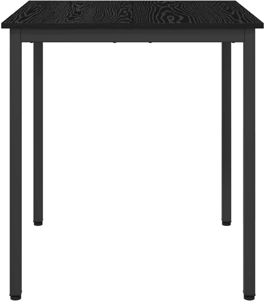 Metro Metal Base Dining Table Black 75cmH x 70cmL x 70cmW