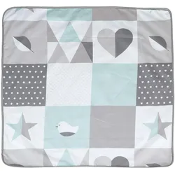 BABYDECKE 80 x 80 cm Happy Patch mint