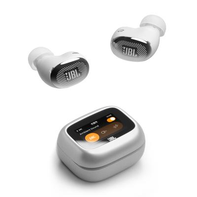 JBL wireless In-Ear-Kopfhörer "LIVE BUDS 4", weiß (silber), B:10,5cm H:4,5cm T:16,5cm, Kopfhörer, Kabellose Ohrhörer mit Noise-Cancelling-Funktion