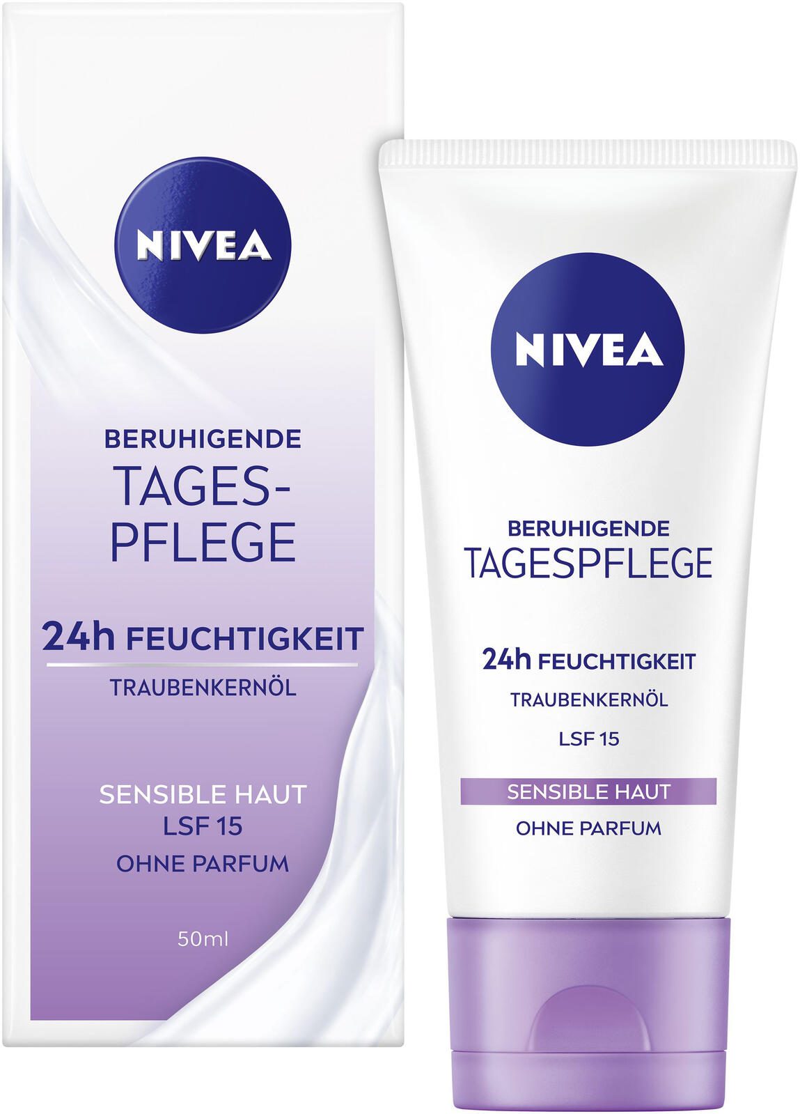 NIVEA 24h FEUCHTIGKEIT LFS 15 BERUHIGENDE Gesichtscreme 50,0 ml 82347