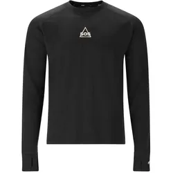 SOS Nuuk Woll Baselayer langes Skiunterhemd Herren 1001 - black S