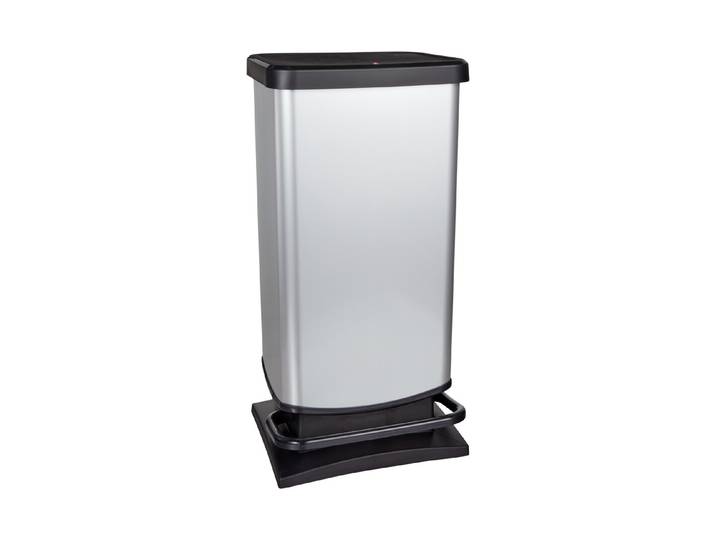 Rotho Treteimer Paso Grau 67.6 × 29.5 × 35.3 40 l