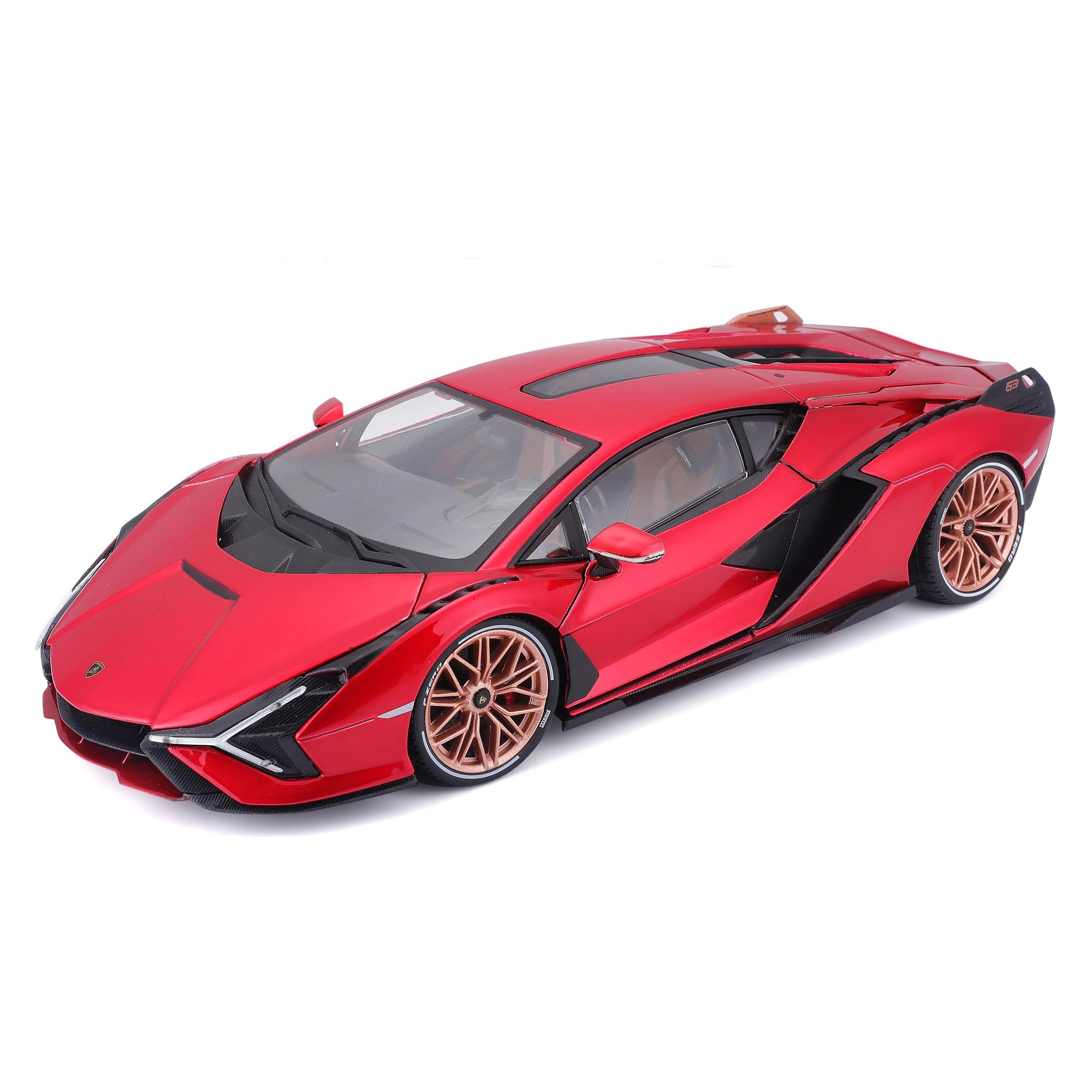 Bburago Diecast 1:18 Hobby Car Lamborghini Sian FKP 37 Red Ages 3+ 18-11046 (11046R)