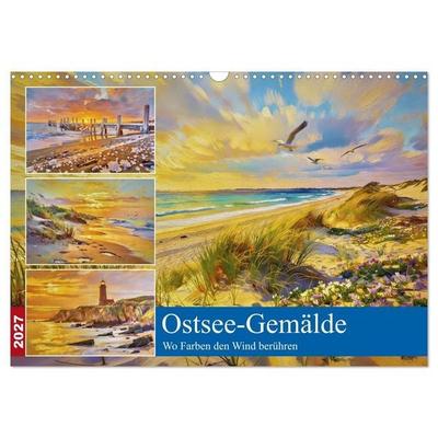 Ostsee-Gemälde (Wandkalender 2027 DIN A3 quer), CALVENDO Monatskalender