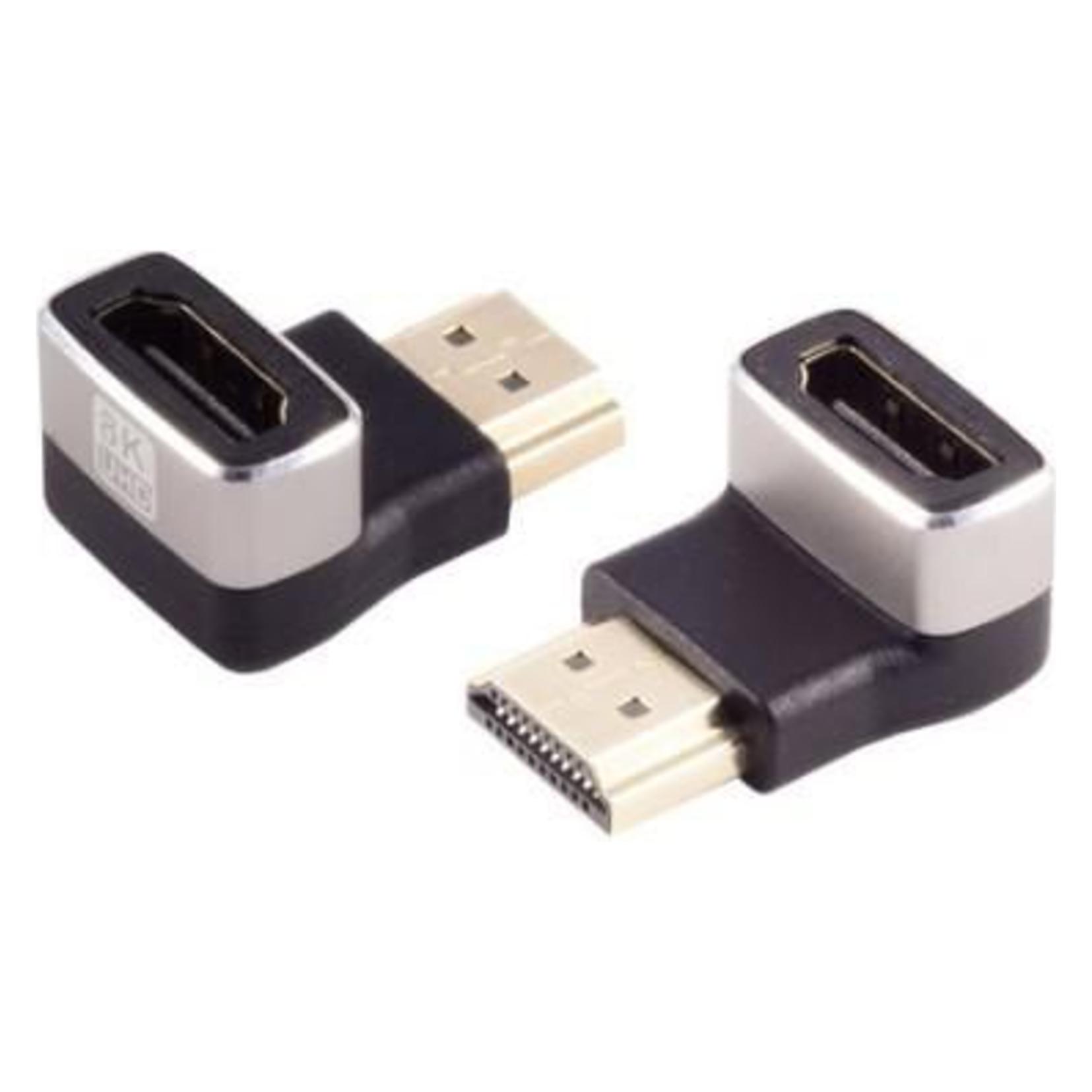 MicroConnect HDMI 8k 90° angeled down F-M (HDM19F19MA2-8K)