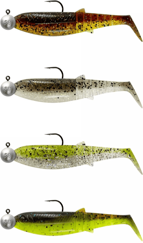 Savage Gear Cannibal Shad ClearWater Jiggmix 4pcs (Storlek:  6,8cm 3g)