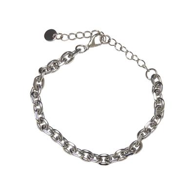 Bettelarmband URBAN CLASSICS "Urban Classics Unisex Uranus Basic Bracelet" Gr. S, silber, Armbänder, Damen, S/M, Eisen, Bettelarmband