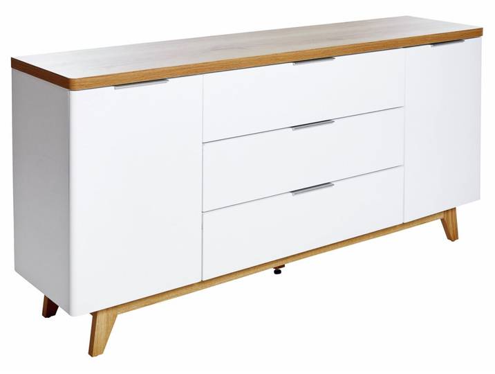 Jahnke Sideboard LIBRE, Weiß, Holznachbildung