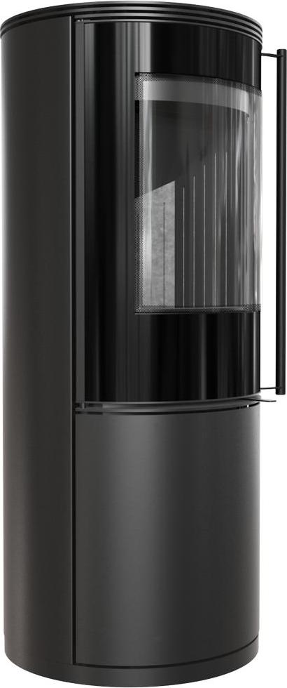 Kaminofen aus Stahl KRATKI SVEN Ø 150 7 kW schwarz Verkleidung