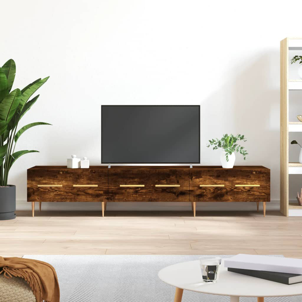 17 Stories Meshia TV Stand for TVs up to 65" Smoked Oak 65"