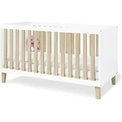 Pinolino, Komplett-Babyzimmer, Kinderzimmer-Set „Lumi” breit, 3-tlg. (Babybett, Kinderkleiderschrank, Wickelkommode)