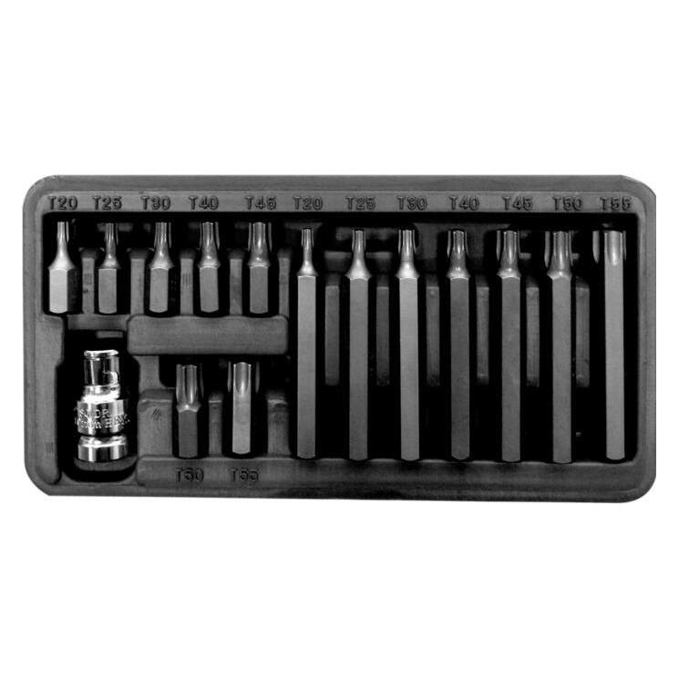 Proline 10741 Tip set 3/8 inch Torx T20-T55, L = 30 (10741)