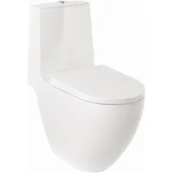 Kludi RESA D Spiralflush-Stand-WC 24WCB0643 64 cm, S-förmiger Abfluss Weiß glänzend