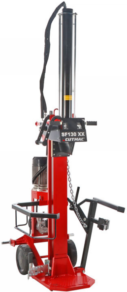 Docma SF130 380 + PTO XX - Fendeuse à bois hybride - Électrique et à tracteur - Verticale