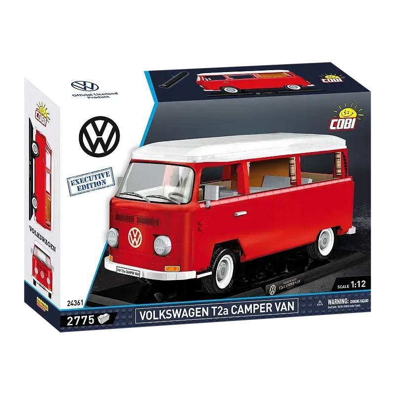 Cobi Volkswagen T2a Camper Van Executive Edition (rot/weiß, Maßstab 1:12)