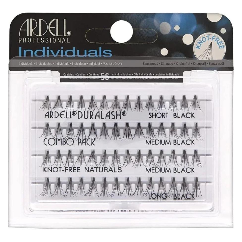 Ardell SET Individual Combo Pack zestaw 56 kępek rzęs Black x6 (Künstliche Wimpern) (60075)