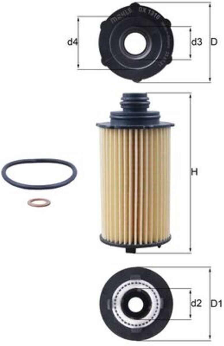 Ölfilter MAHLE KNECHT OX1310D