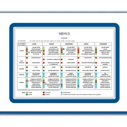 Tarifold Info-Rahmen A4 Rücken und Verschluss magnetisch VE=2 Stück blau
