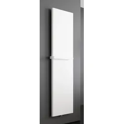 BEMM Plawa Softline Heizwand, Planheizwand vertikal, H1500x060x0730, Mittenanschluss, Hellelfenbein perlmatt