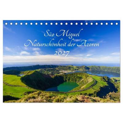 São Miguel - Naturschönheit der Azoren (Tischkalender 2027 DIN A5 quer), CALVENDO Monatskalender