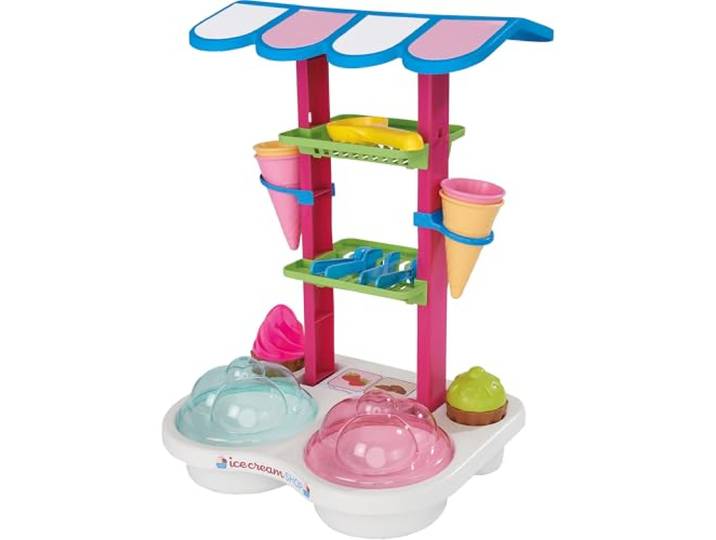 Simba 107102532 IJssalon, 13 delen, 26 x 34 x 46 cm, zandspeelgoed, zandbak, ijswafels, wit