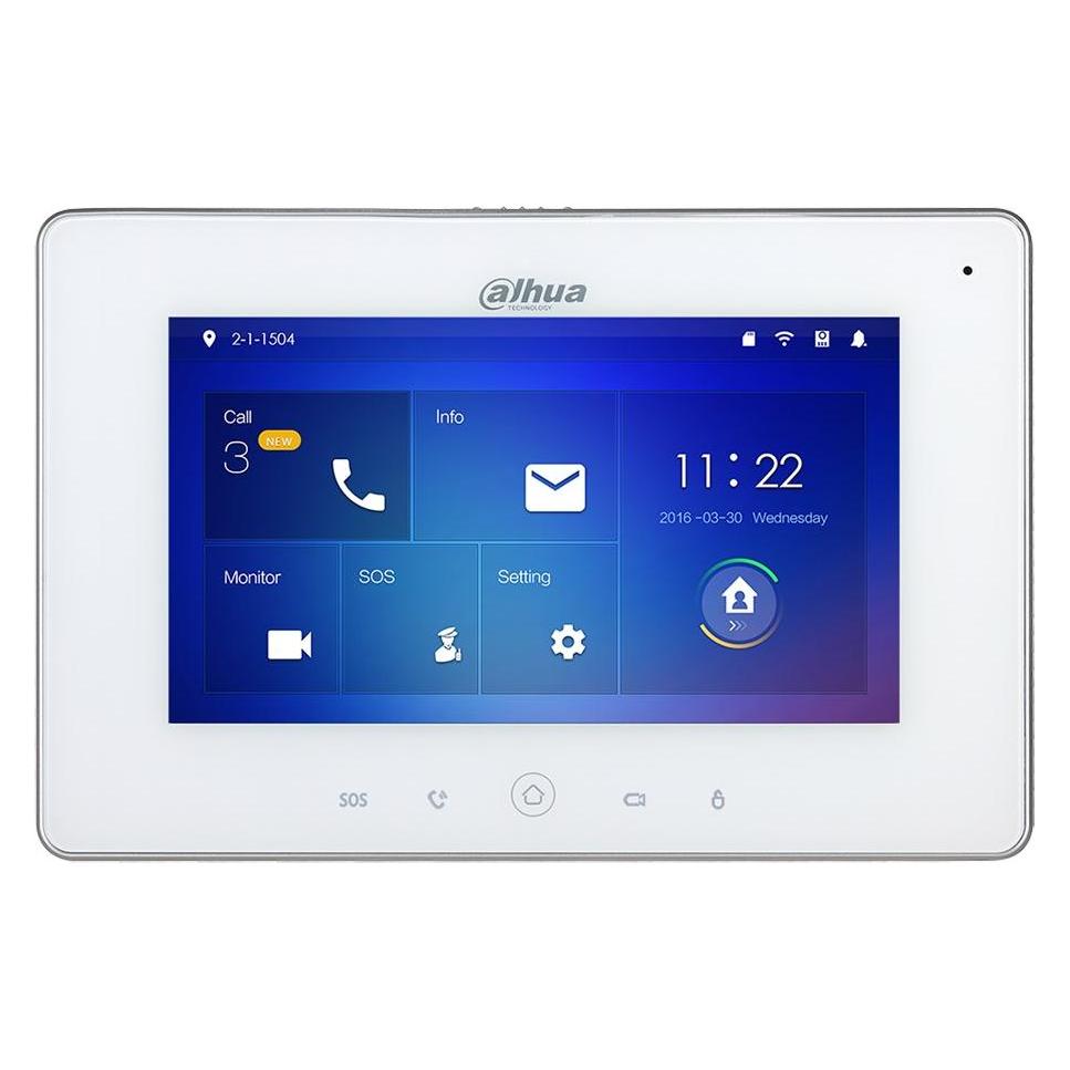Dahua VTH5221DW-S2 computer monitor (7") pixels LCD Touchscreen White (Ethernet, WLAN) (VTH5221DW-S2)