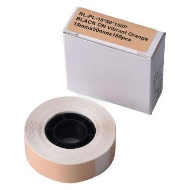 G&G Etikettenrolle (150 Einzeletiketten 15 x 50mm) Orange (21247)