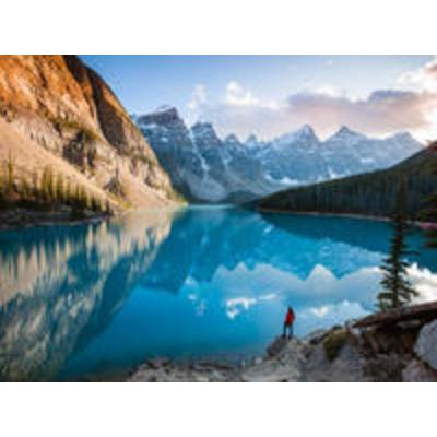 CALVENDO Puzzle Moraine Lake, Banff - Kanada 1000 Teile Puzzle quer | 1000 Teile Lege-Größe 64 × 48 cm Foto-Puzzle für glückliche Stunden