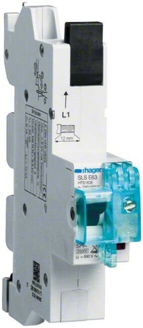 Hager Interrupteur SLS 1P E-63A pour SS HTS163E (HTS163E)