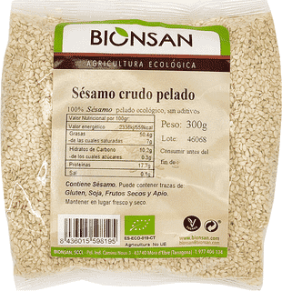 Bionsan Gergelim Cru Descascado Orgânico 300g