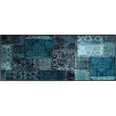 Fußmatte Gr. 9, blau (petrol), H:7mm Ø:115cm, Kunstfaser, Polyamid, Teppiche, Fußmatte
