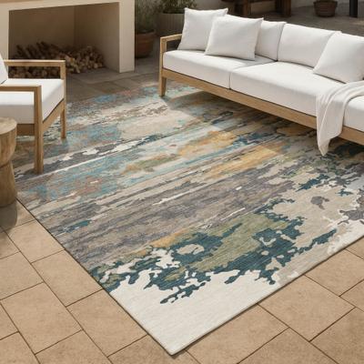 Addison Rugs Machine Washable Indoor/ Outdoor Abstract Emery Chantille Rug