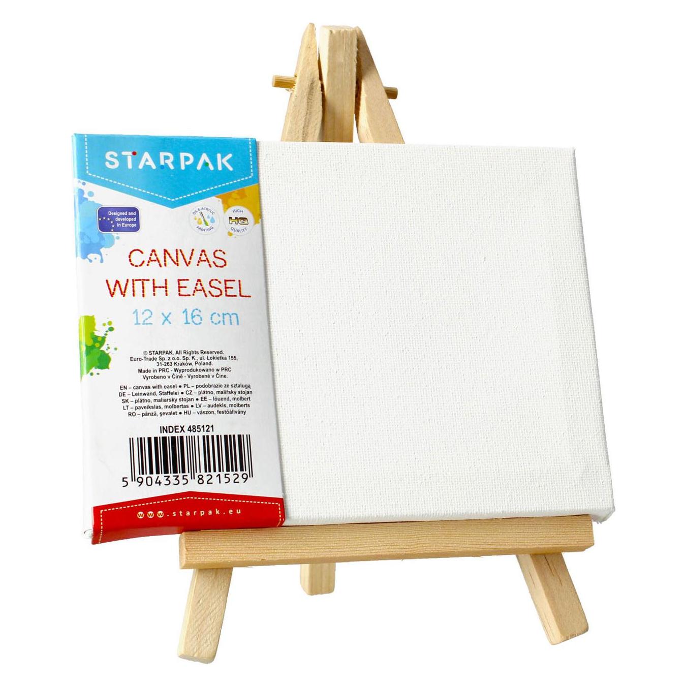 Starpak Leinwand mit Staffelei (21207518)