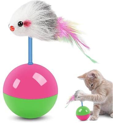 Uplift Treasures Interactive Cat Toy Set Mouse Tumbler And Teasing Toys For Cats And Small Pets Interactive Cat Toy Set Mouse Tumbler And Teasing Toys For Cats And Small Pets
