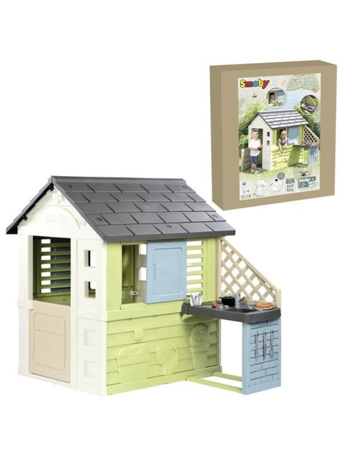 Smoby hübsches Haus mit Sommerküche