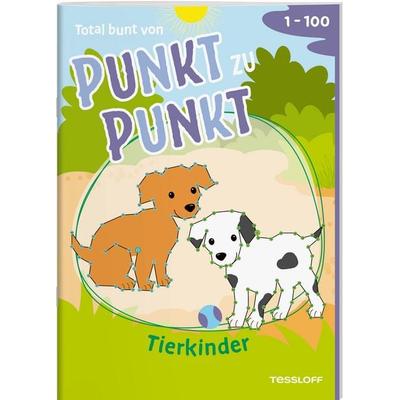 Total bunt von Punkt zu Punkt. Tierkinder. Von 1 bis 100, Geheftet von Corina Beurenmeister, Tessloff Verlag Ragnar Tessloff GmbH & Co. KG,