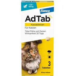 ADTAB 48 mg Kautabletten für Katzen >2-8 kg 3 St
