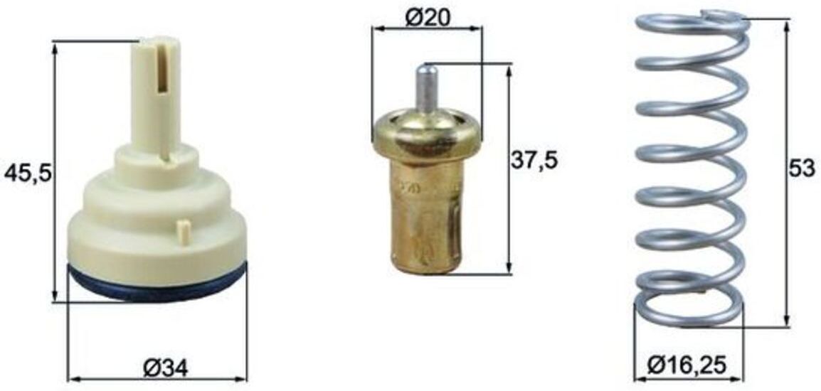 Thermostat, Kühlmittel MAHLE TX 181 105D