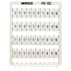 Wago 793-502 WMB-Beschriftungskarte,als Karte,bedruckt,weiß 793502  - 5 Stück