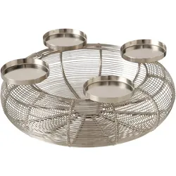 Boltze Kerzenleuchter Ringvi - silber