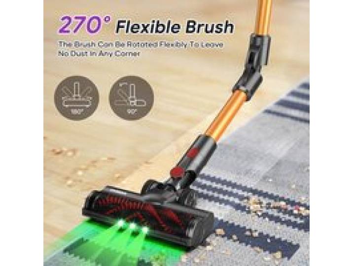 ONSEEN - Aspirateur Balai sans Fil - Position Park&Go - Autonomie 53Min - Brosse avec Eclairage Led vert ASPIRATEUR BALAI