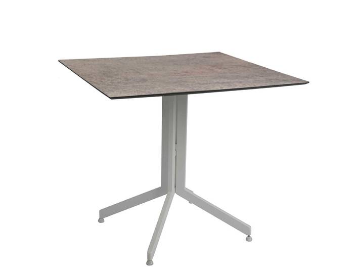 Stern Bistrotische set weiß tischgestell mit Smoky tischplatten